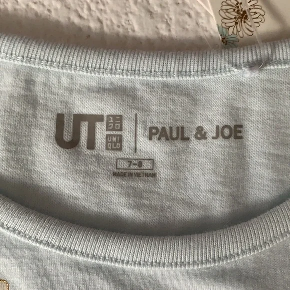 NWT Paul & Joe Uniqlo tank light blue size 7-8 years - Picture 4 of 7